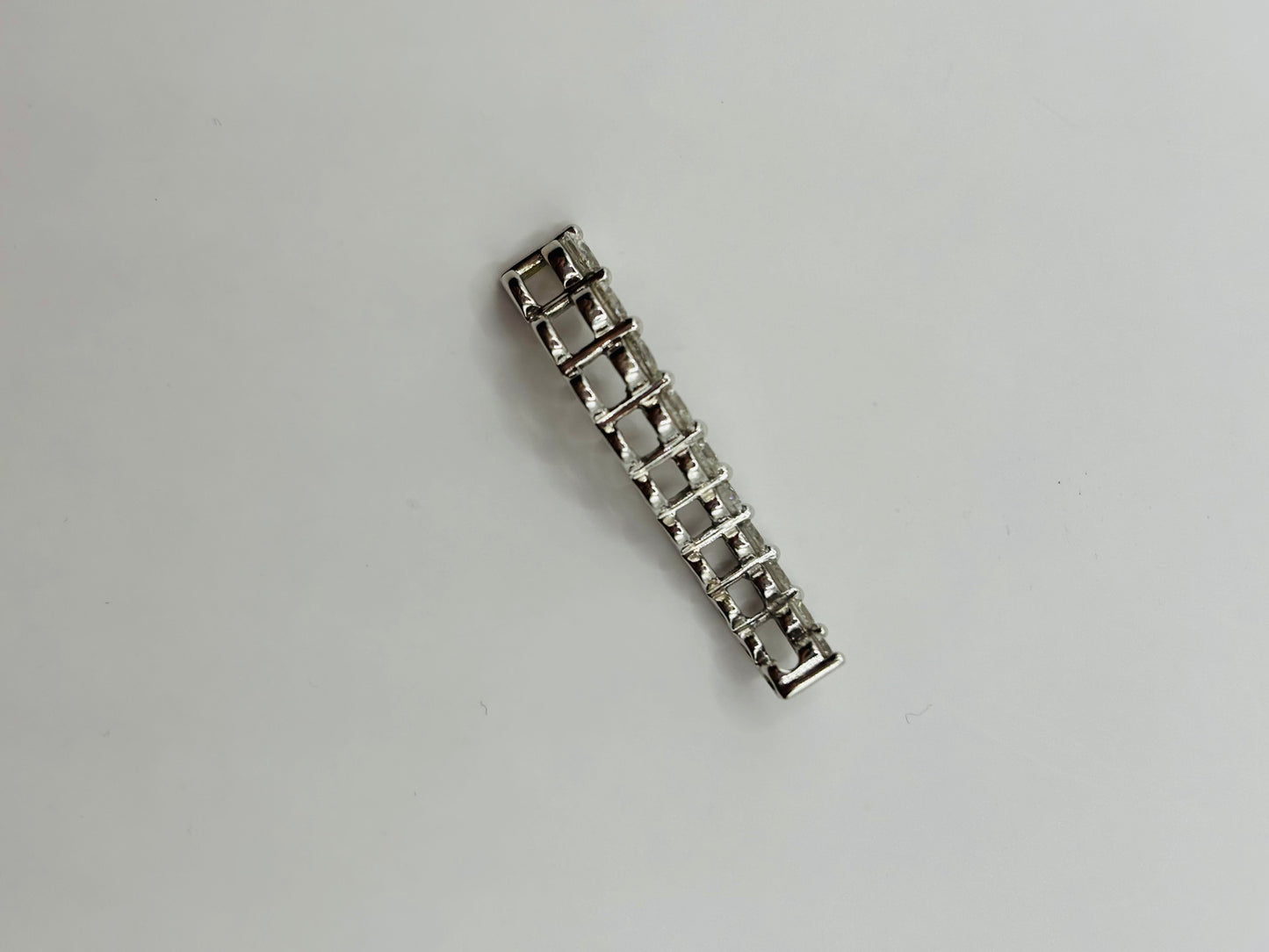 Estate diamond journey slider pendant