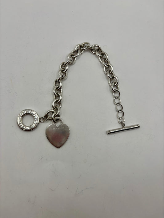 Tiffany & Co. sterling silver heart tag toggle bracelet