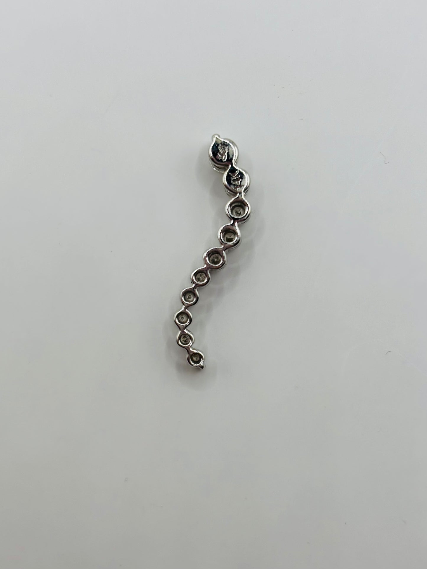 Estate diamond journey slider pendant