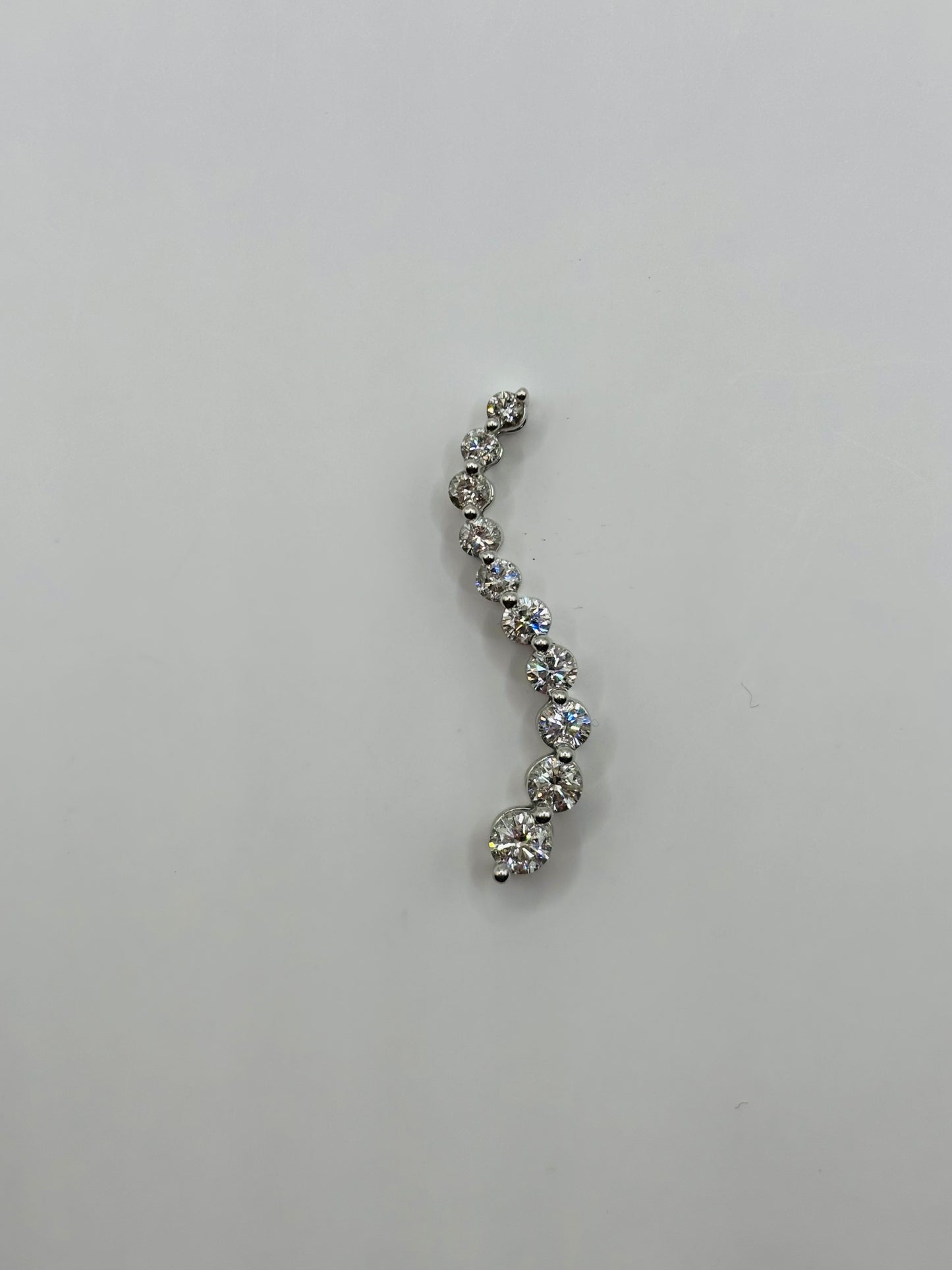 Estate diamond journey slider pendant