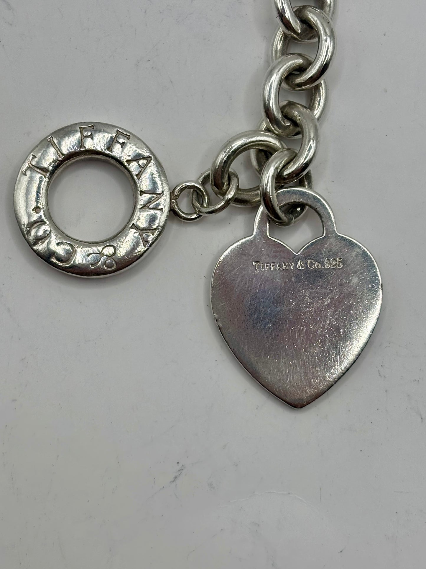 Tiffany & Co. Classic Silver Heart Tag Toggle Necklace