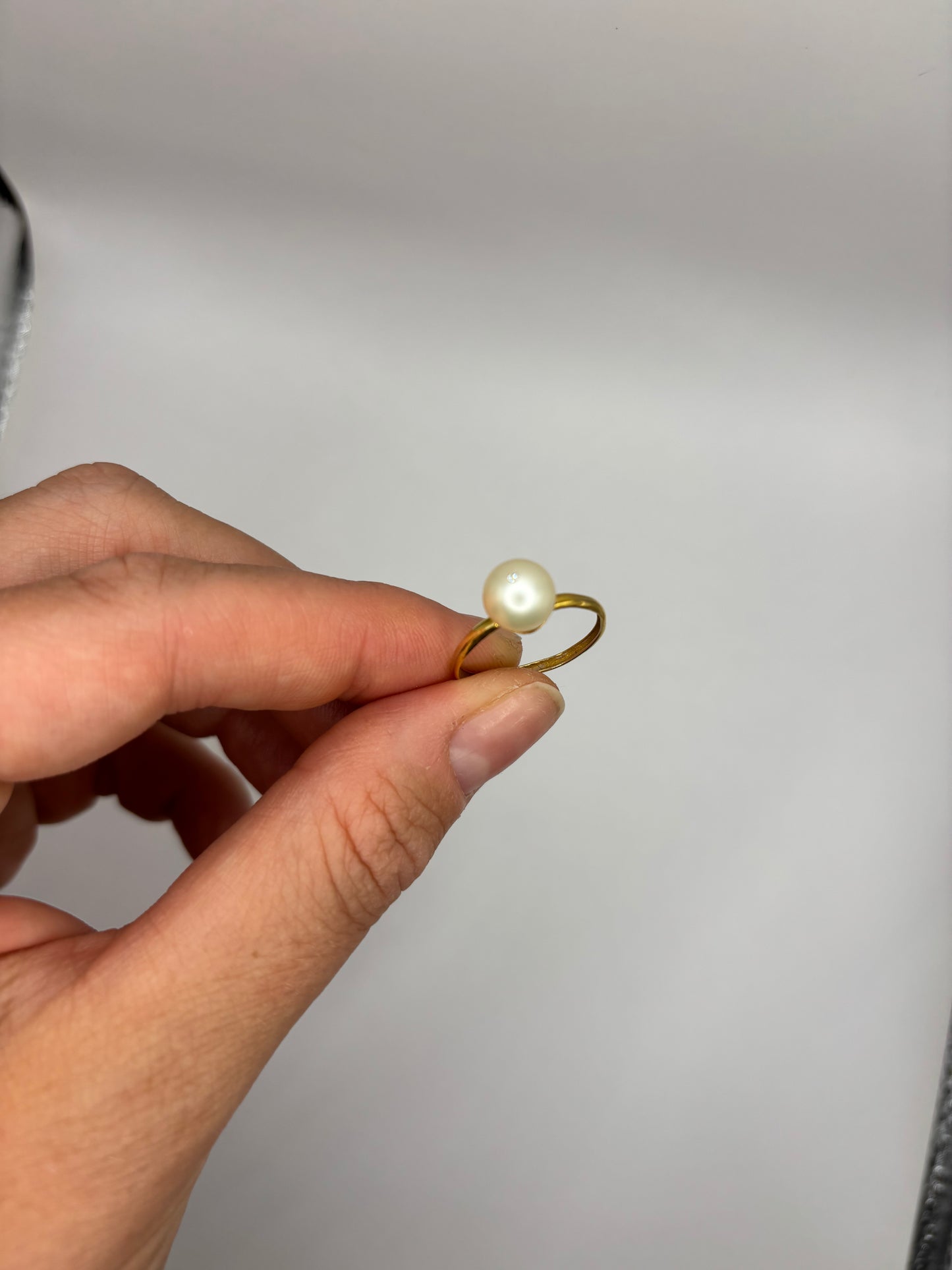 Custom pearl ring