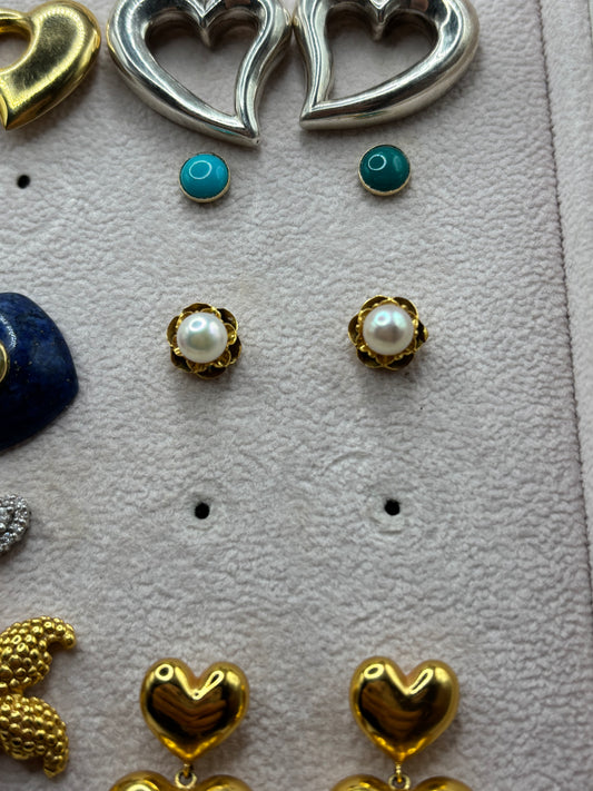 Custom pearl earrings