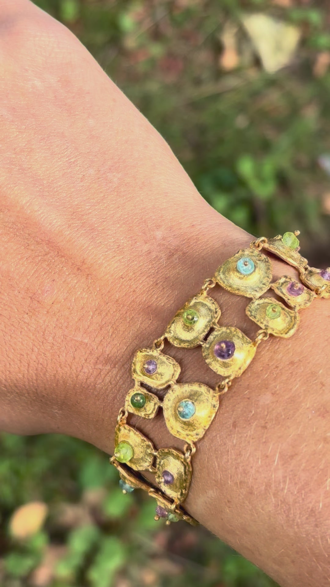 sea urchin bracelet close up video