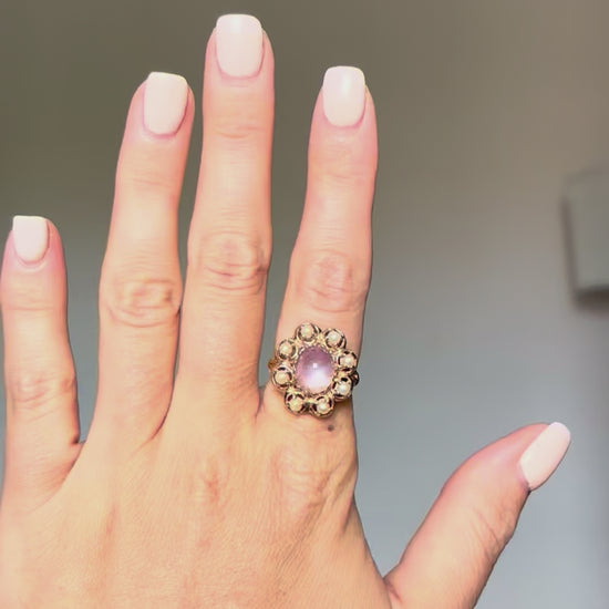 ring on hand, in motion